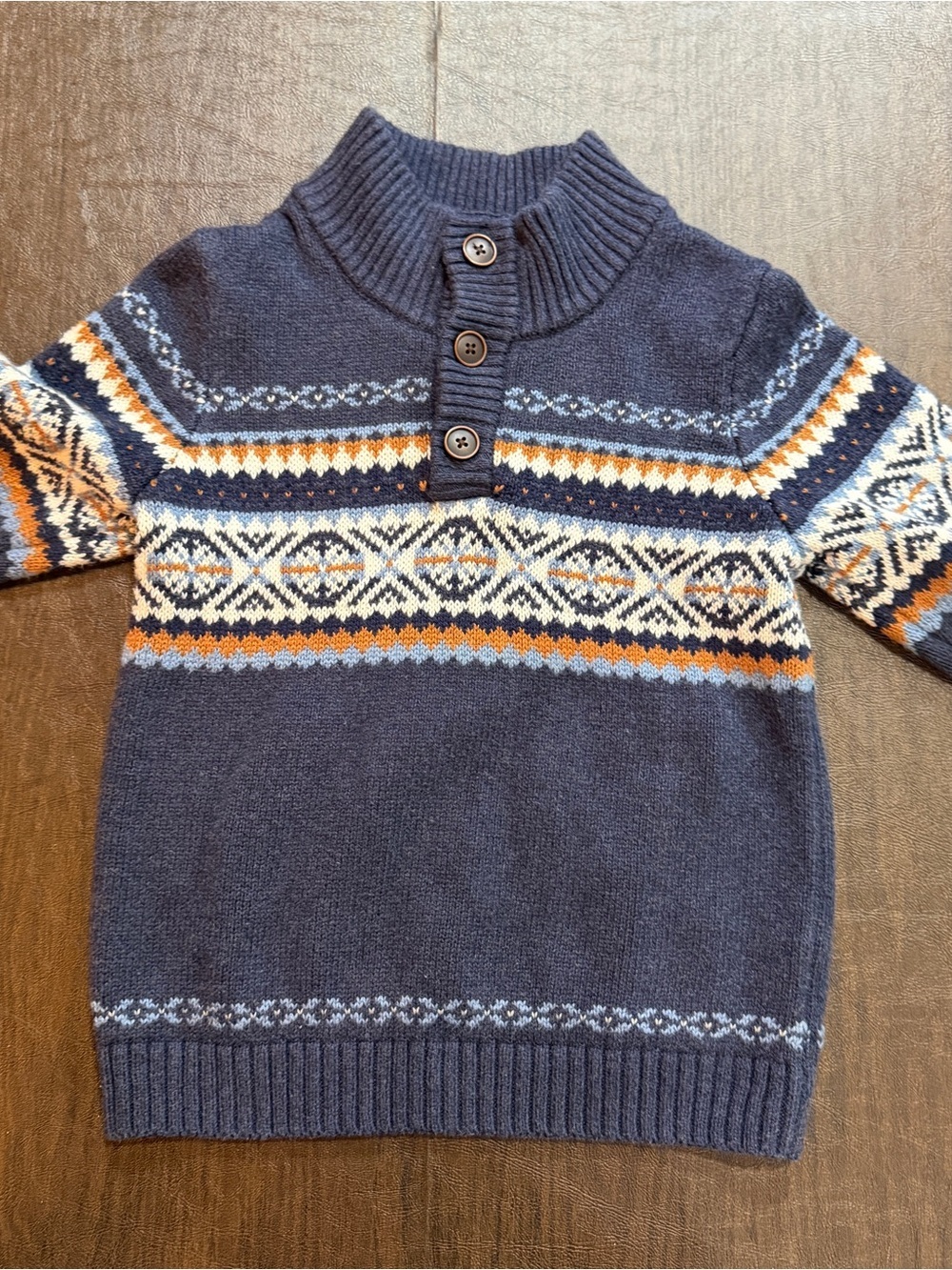 Janie and Jack Size 4 Fair Isle Sweater